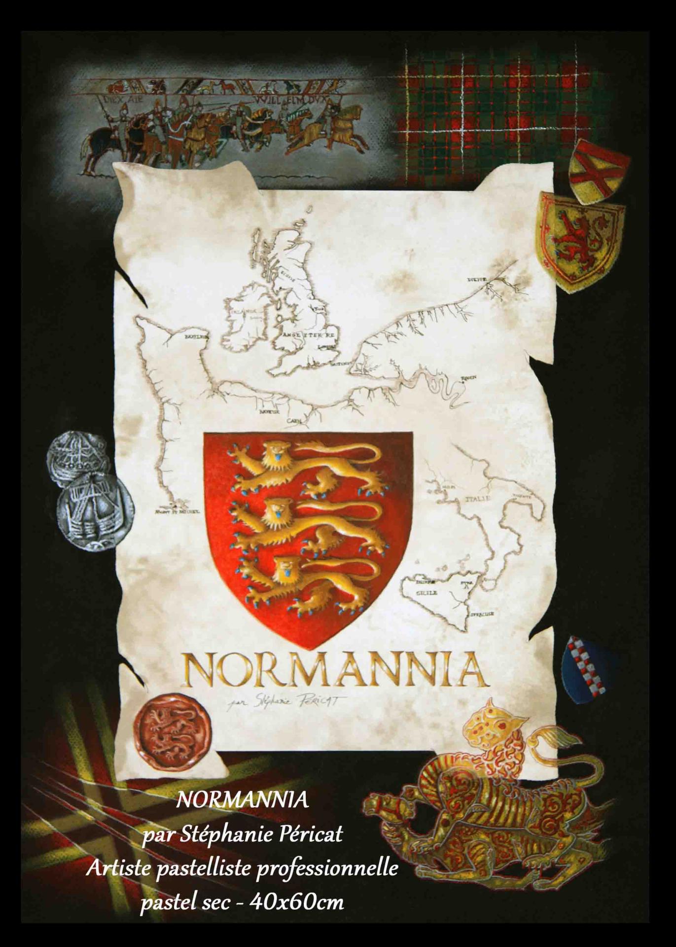 Normannia, Histoire de la conquête de Normandie  -  40 x 60 cm