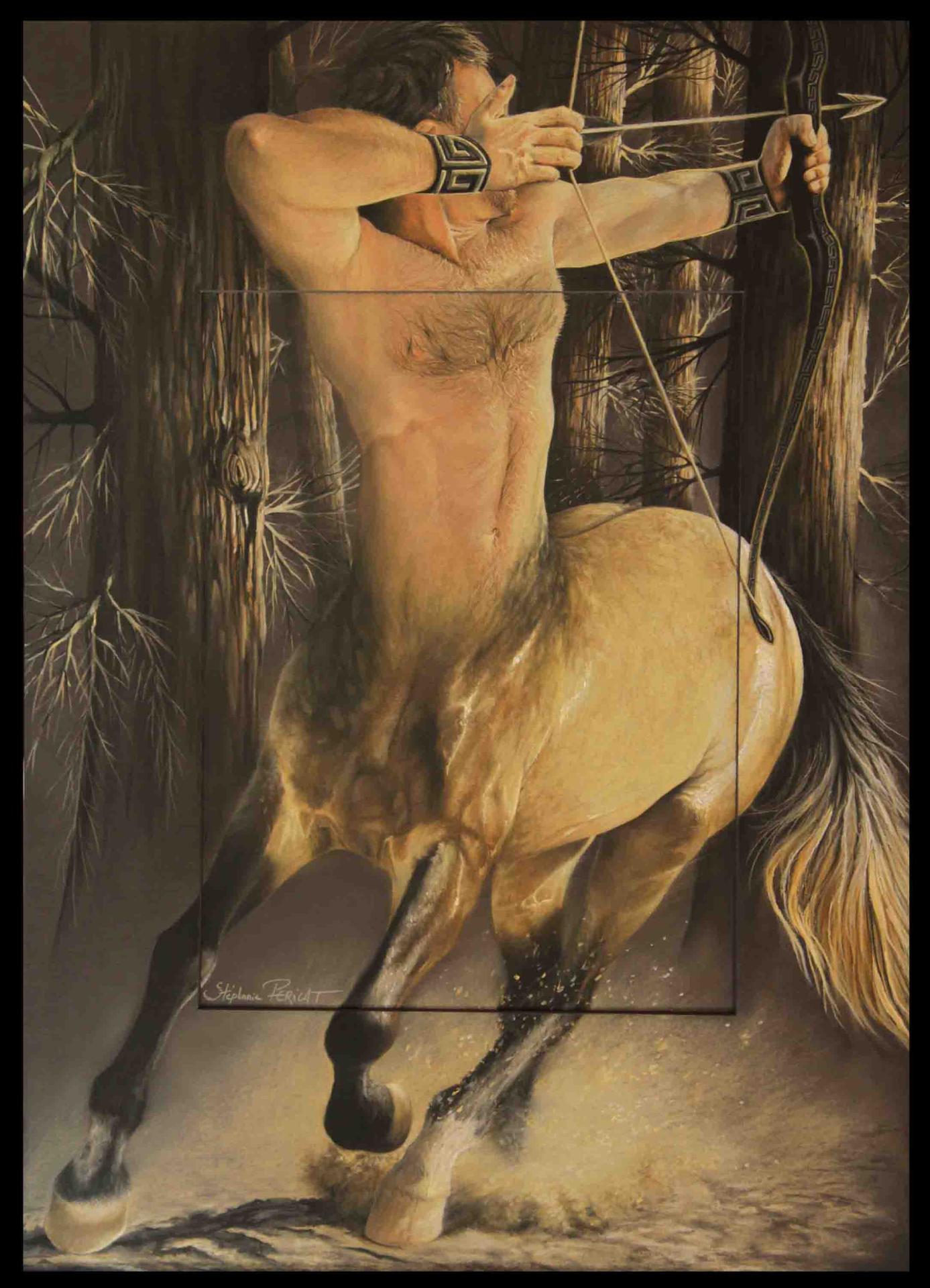 Kentauros, le centaure (Grèce)  -  50 x 70 cm  -  Disponible
