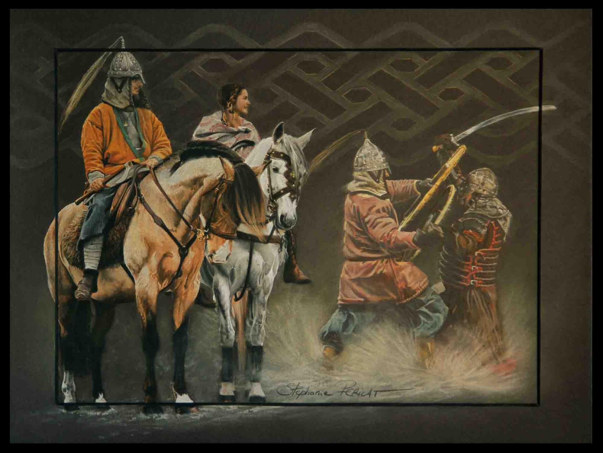 Passion Viking ( tenues Russes )  -  30 x 40 cm